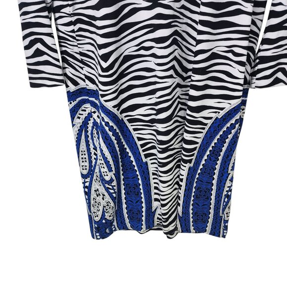 Michael Michael Kors‎ Zebra & Paisley Print Dress L Polyester/Elastane - Picture 3 of 9